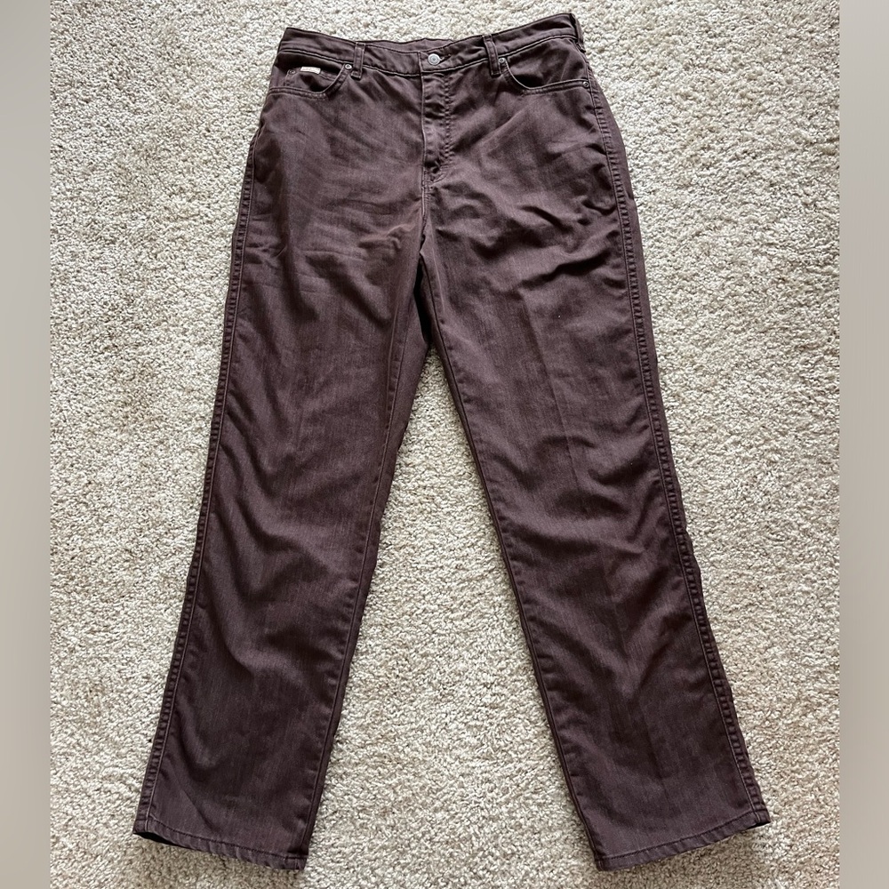 Vintage 90s Lee Straight Leg Brown Jeans